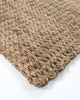 Close up of the Baya Lorne entrance door mat , showing the textural weave in 100% jute