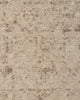 Close up of the Baya 'Cadence Camel' pure wool floor rug in brown and beige 