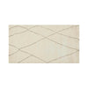 Full view of the Globe West/Soren Liv Bower Linear rug with diamond details