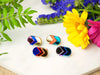 Colourful designer earrrings by UK brand Mystic Forms