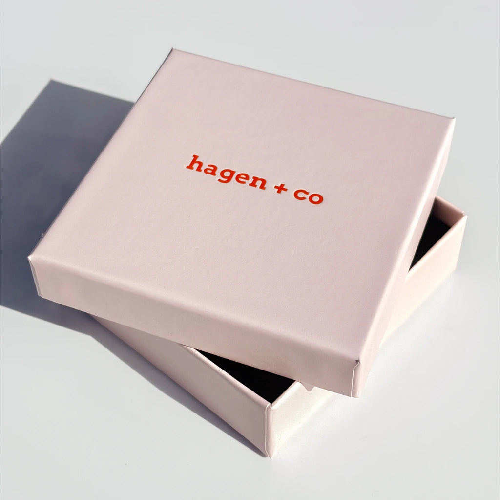 NZ jewellery designer Hagen + Co gift box for earrings