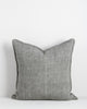 The Baya Flaxmill pure linen cushion in Sage Green with flange edge