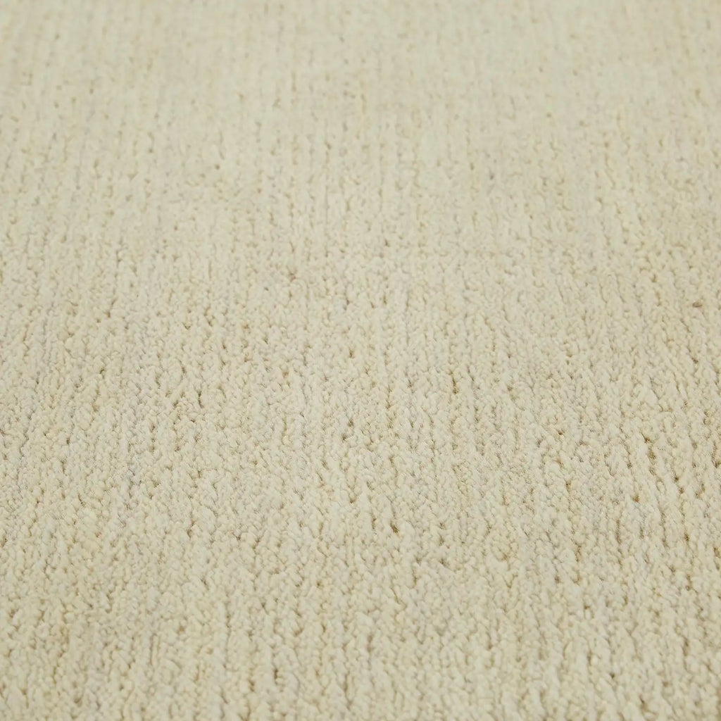 Close up of the cut pile in the 100% wool Bower Frame floor rug