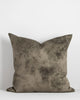 Baya velvet cushion in a taupe colour