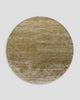 Full view of Baya NZ's Anchorage round floor rug in Sand Dune. 