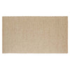 Full view of a textural wool blend boucle style rug by Globe West and Soren Liv NZ in shades of warm beige and light brown.